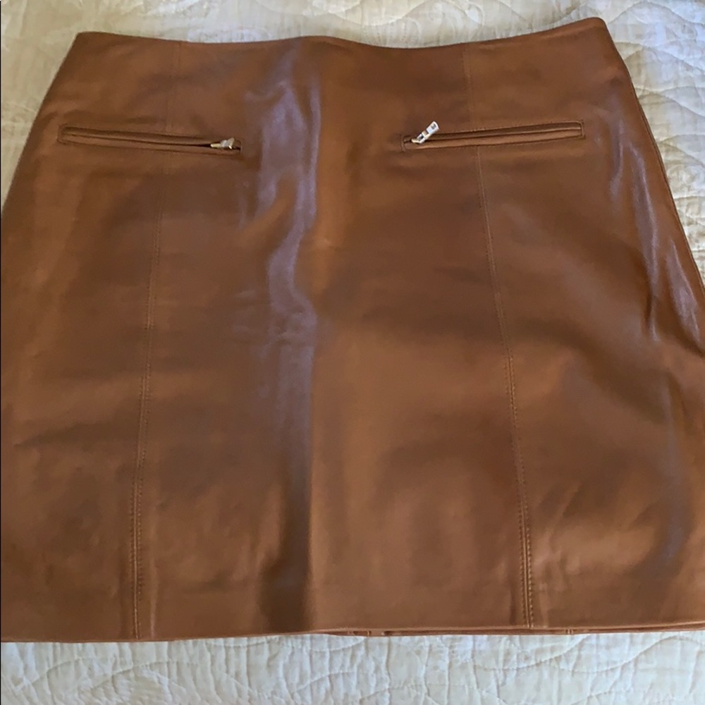 Ann Taylor Leather Skirt